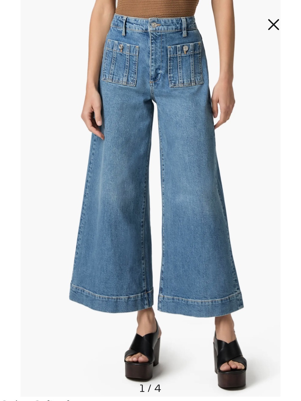 PAIGE  Wide-Leg High-Rise Jeans in Light Blue Denim